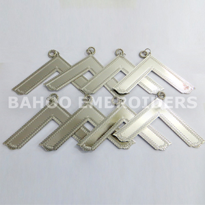 Collier d'officier maçonnique, bijou de régalias, plaqué argent - Bijou de garde intérieur - Product Image 3