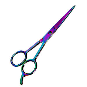 Ciseaux de coiffure enduits de couleur titane pour salon et usage domestique Ciseaux en acier inoxydable à haute teneur en carbone 6.5 pouces - Product Image 2