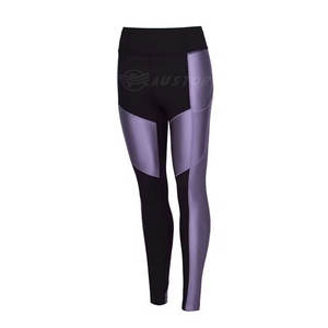 Nuevo estilo en dos colores Logotipo personalizado Entrenamiento sin costuras Mujeres Leggings Mejor venta Ropa activa Mujeres Yoga Leggings - Product Image 3
