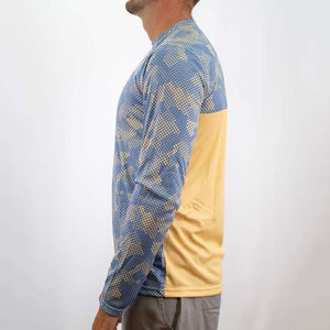 Camisetas de Pesca de Secado Rápido Transpirables de Talla Grande para Hombre, con Protección Solar UPF 50+, Diseño de Camuflaje, Estampado por Sublimación, OEM Personalizado - Product Image 6