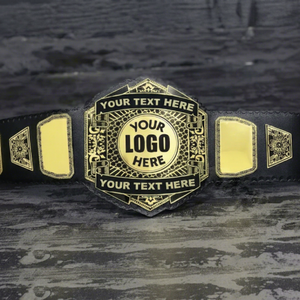 Cinturón de Campeonato de Oro Pesado Profesional Hecho a Medida, de la Mejor Calidad, en Aleación de Zinc, para Karate, Kickboxing, Judo, Taekwondo, Aikido y Grappling - Product Image 1