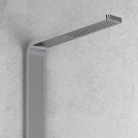 Colonne de douche encastrée en acier inoxydable brossé 016 avec 2 fonctions Top L50XP47XH130 Ensemble de quincaillerie de bain