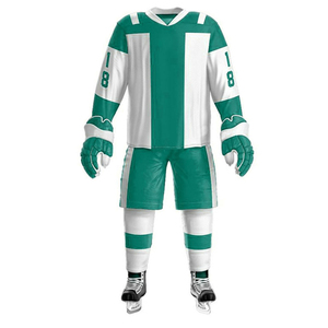 Uniformes de Hockey sobre Hielo con Diseño de Logotipo Personalizado al por Mayor, Transpirables, 100% Poliéster - Product Image 4