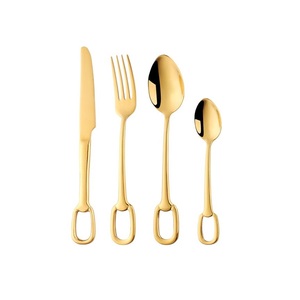 Ensemble de couverts en laiton avec boîte pour hôtel Ensembles de couverts modernes en laiton de taille personnalisée avec miroir polonais pour la cuisine - Product Image 2