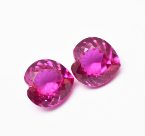 Lab <b>Pink</b> Sapphire Heart Shape Cut Stone 5 mm to 20 mm Sizes <b>Pink</b> Sapphire Corundum Gemstones Heart Shape Cut - Product Image 5