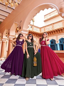 Vestido de imitación de alta calidad para mujer, traje de lujo de diseñador con lentejuelas Zari y bordado de trabajo Ideal para ocasiones - Product Image 6