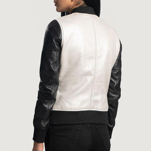 แจ็คเก็ตหนังผู้หญิงขายดี ทรงเข้ารูป สำหรับฤดูหนาว ดีไซน์สั่งทำพิเศษ ระบายอากาศได้ดี ผลิตด้วยผ้าถักเนื้อแน่น - Product Image 3