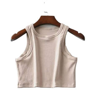 เสื้อกล้ามครอปเอวลอยสำหรับผู้หญิง2025สไตล์อินเทรนด์เสื้อครอประบายอากาศได้ดีดีไซน์ใหม่ - Product Image 2