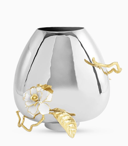 Vente en gros de décorations de mariage en fer rustique décoration d'intérieur table à manger vase pot de fleurs artificielles en laiton - Product Image 4