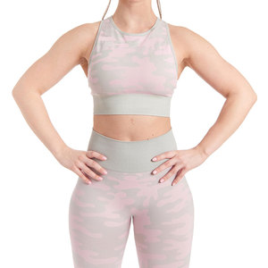 Conjunto de Yoga para Mujer, Venta Directa de Fábrica, Ropa Deportiva de Cintura Alta, 2 Piezas, Ecológico, Transpirable, Personalizable en la Parte Delantera - Product Image 4