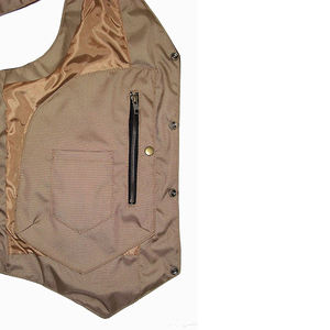 Veste de motard en cuir léger vêtements d'extérieur sans manches pour l'équitation streetwear voyage et gilet quotidien pour hommes de mode robuste - Product Image 3