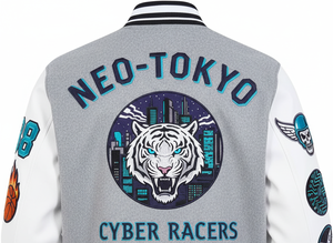 Chaqueta Universitaria Clásica para Hombre, Cuello Alto, Estilo Bomber Premium de Alta Gama - Product Image 4