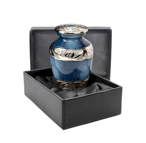 Classic Design Blue Fire Mini Cremation Urn Small <b>Memorial</b> Ashes Storage <b>Keepsake</b> for Funerals <b>Memorial</b> Ashes Wholesale Price - Product Image 6
