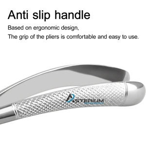 Pinces d'extraction dentaire manuelles Asterium Instruments en acier inoxydable, certifiées CE, autoclavables, ergonomiques - Product Image 5