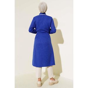 Tunique avec détail cousu et cordon à la taille - Product Image 4