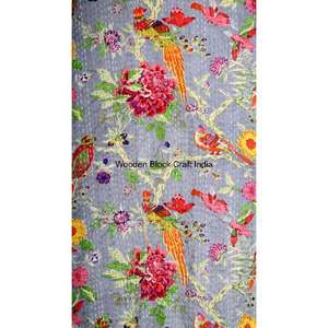 Robe kimono courte matelassée en coton biologique 100% vintage pour femmes, faite à la main, motif indien pour les festivals d'automne/hiver - Product Image 4