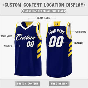 เสื้อบาสเก็ตบอลผู้ชาย คอวี แฟชั่น แห้งเร็ว ผ้าโพลีเอสเตอร์ 100% รับสกรีนลายตามสั่ง ขายดี - Product Image 4