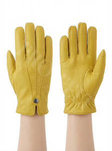 Vente chaude Gants en cuir personnalisés à cinq doigts à surface lisse avec poignet sécurisé Activités quotidiennes d'hiver Gants de conduite - Product Image 6