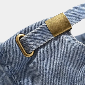 Casquettes de baseball de sport douces en coton lavé Vintage en détresse Chapeaux de papa avec logo personnalisé Nouveau Casquette de baseball brodée à 6 panneaux en denim - Product Image 6