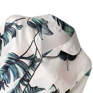 ชุดนอน2ชิ้นสำหรับผู้หญิงชุดนอนผ้าฝ้ายผสม - Product Image 5