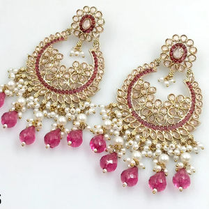 Traditional and Fashionable Latest Designer Indian Wholesale Jewelry of Jhumka Kundan Earring for Women Stylish Earring Jewlery - Product Image 1