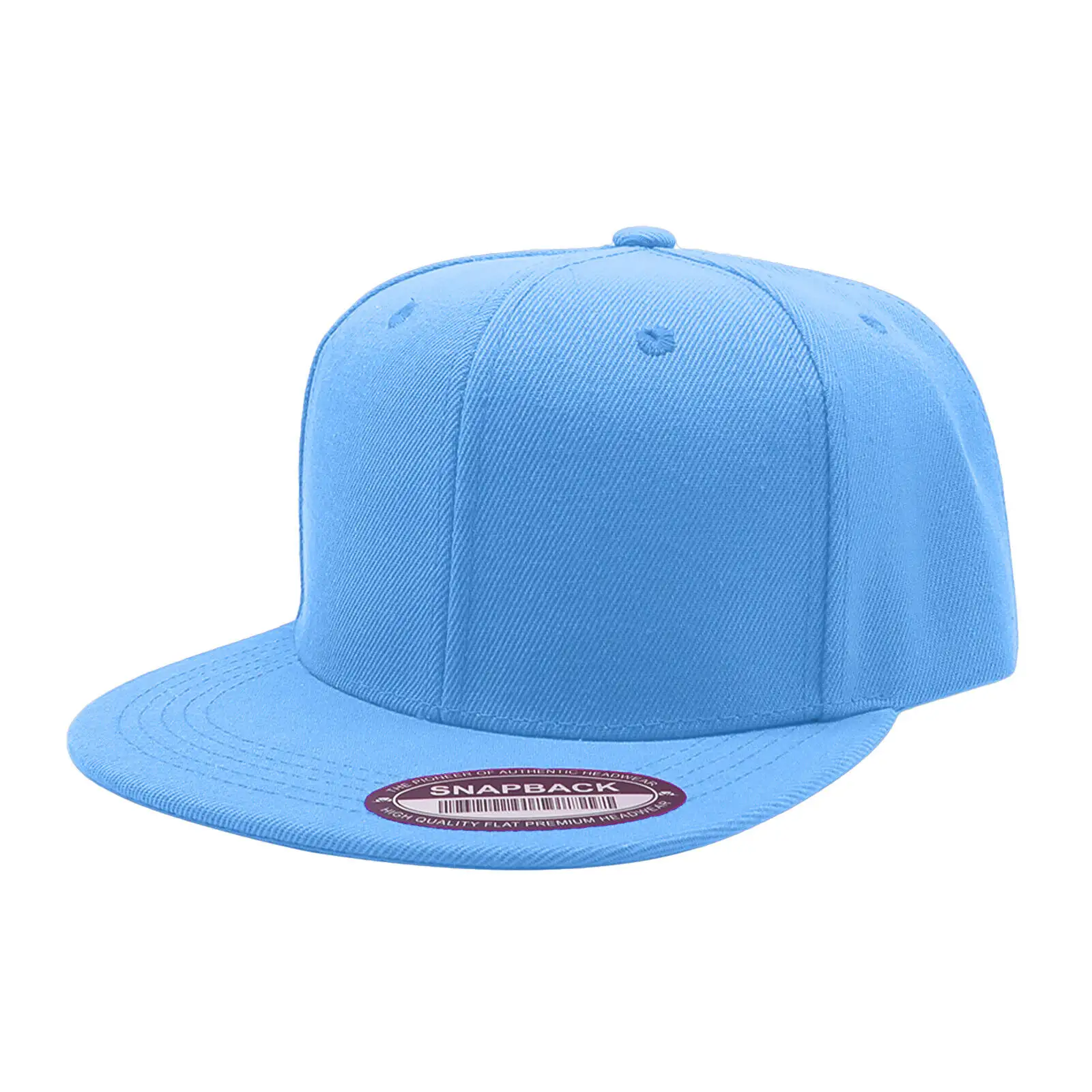 Sombrero de cuerda Logotipo bordado personalizado 5 paneles 100% algodón Snap Back Dad Cap White Performance Golf Gorra de béisbol