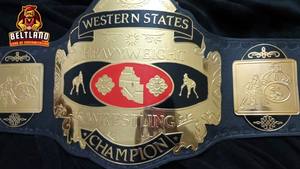 Ceinture de championnat de lutte poids lourd NWA Western States, taille adulte, en zinc 2 mm 4 mm - Product Image 3