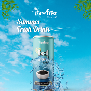 Muestra gratis de bebida de semilla de albahaca INTERFRESH de 330ml, Etiqueta Privada, proveedores mayoristas, (OEM, ODM) GMP HACCP HALAL - Product Image 6