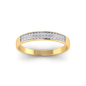 Luxe 2 rangées laboratoire cultivé bague en diamant 925 en argent Sterling à la mode bijoux de mode pour hommes femmes passe diamant testeur IGI fête - Product Image 2