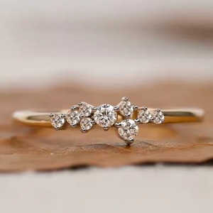 Bague en diamant de laboratoire à trois pierres taille ovale 2.0 CTW trilogie bague de fiançailles en diamant ovale 14k bague de mariée de mariage en or massif - Product Image 1