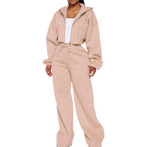 Promotion Nouvelle Arrivée Ensemble Survêtement Femme Coupe Courte Respirant Style Varsity (Veste et Pantalon) Longueur Au-dessus du Genou - Product Image 4