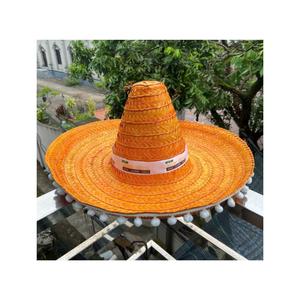 หมวกฟางสไตล์เม็กซิกันจากเวียดนาม | สำหรับการใช้งานกลางแจ้งและเทศกาลแบบสบายๆ | มีสินค้าจำนวนมาก - Product Image 4