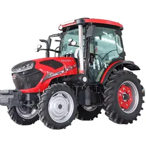 Approvisionnement d'usine Offre Spéciale nouveau tracteur agricole économique 70hp-100hp 4wd conçu avec cabine, certificat CE