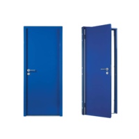 Porte coupe-feu en acier homologuée UL, 1/2/3H, à battant unique, revêtement poudré, prix usine Chine XZIC, pour projets en Amérique du Nord