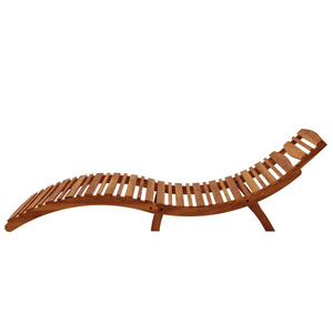 Tumbona Curva Moderna Gibrela, Silla de Playa para Exteriores, Reclinable con Listones para Piscina y Patio de Hotel - Product Image 3