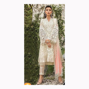 Salwar Kameez-Sari élégant en soie et coton pour mariage, vêtements indiens et pakistanais - Product Image 6
