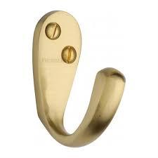 omg industries solid brass <b>single</b> robe <b>hook</b> small <b>coat</b> <b>hook</b> - Product Image 3