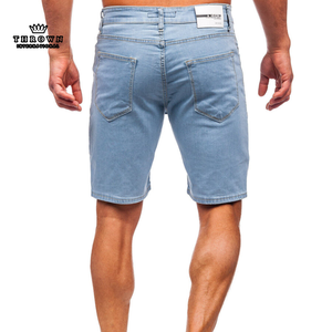 Colección de verano, ropa de calle alta sostenible transpirable, pantalones cortos de mezclilla desgastados, nuevo estilo Crystal Mid Light Casual Hip Hop - Product Image 2