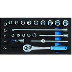 Gedore 3/8'' <b>Socket</b> Set in Check-Tool Modul 24-Piece Kit - Product Image 1