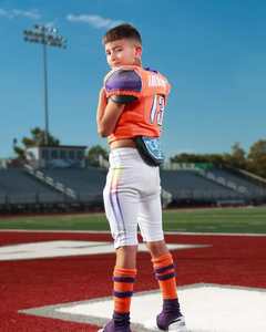 Ropa deportiva para niños 2025, uniformes de fútbol juvenil con sublimación de alta calidad OEM, camisetas de fútbol americano, ropa - Product Image 5