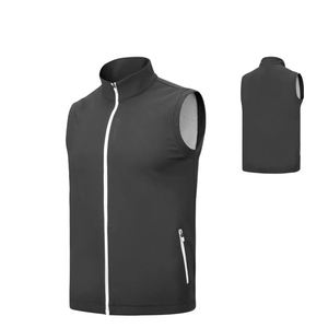 Gilet coupe-vent sans couture en soie glacée léger de haute qualité pour hommes, vêtements d'extérieur personnalisés avec poches pour la saison d'hiver - Product Image 5