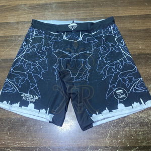 Pantalones cortos de Muay Thai con cintura elástica y etiqueta privada personalizada, pantalones cortos de boxeo MMA, entrenamiento BJJ, impresión por sublimación, ropa de artes marciales - Product Image 1