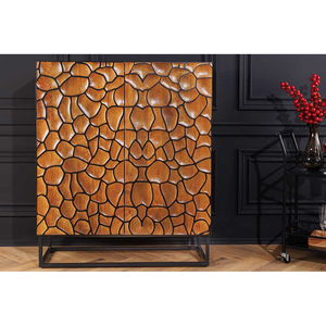 Black best new Solid Mango Handmade <b>Furniture</b> Mango Wood Storage Cabinet in Indian Rustic Style Factory Sideboard for Kitchen - Product Image 3