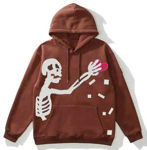Vente chaude Premium Qualité Hommes Puff Impression Personnaliser Hoodies 100% Coton Polaire Casual Wear Solide Motif Dernières Conceptions - Product Image 1