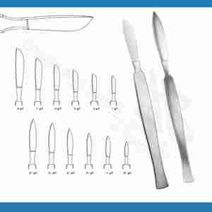 Couteau de dissection dentaire pointu de 15cm 47mm avec poignée en métal Instruments chirurgicaux manuels Instruments chirurgicaux dentaires - Product Image 3