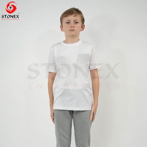 Camiseta Lisa transpirable para niños, camisetas para niños y niñas, ropa de algodón 100%, camiseta para niños, logotipo personalizado - Product Image 5