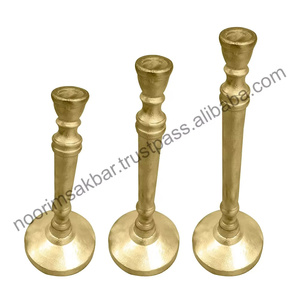 Fabricant de bougeoir en aluminium de forme ronde enduite de noir de qualité supérieure faite à la main pour toutes les occasions et la décoration de mariage - Product Image 3