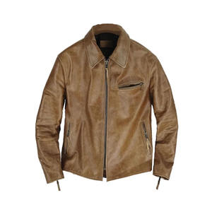 Chaqueta de Cuero Casual para Hombre, Invierno 2026, Nueva Moda, Diseño Personalizado, Corte Ajustado, Ecológica, Transpirable, Alta Calidad, Venta al Por Mayor OEM - Product Image 3
