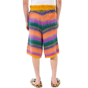 Nouvelle collection hiver 2026 : Shorts longs et amples en mohair pour femme – Grammage élevé, design personnalisé, 100 % coton mohair, matière chaude - Product Image 4