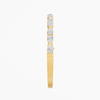Brazalete de Oro de 14K/18K con Diamante Cultivado en Laboratorio de 5.26 Ct, Corte Brillante en Forma de Pera, Certificado de Lujo, Chapado en Oro Rosa, Superventas